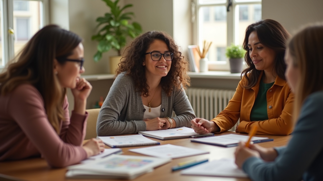 Early childhood educators in a professional development session